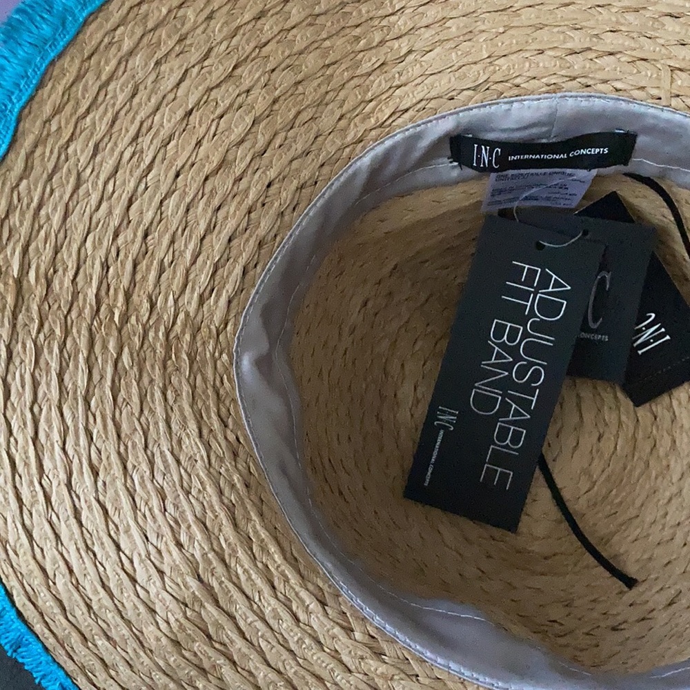 I.N.C Straw Floppy Hat NWT - Picture 4 of 5